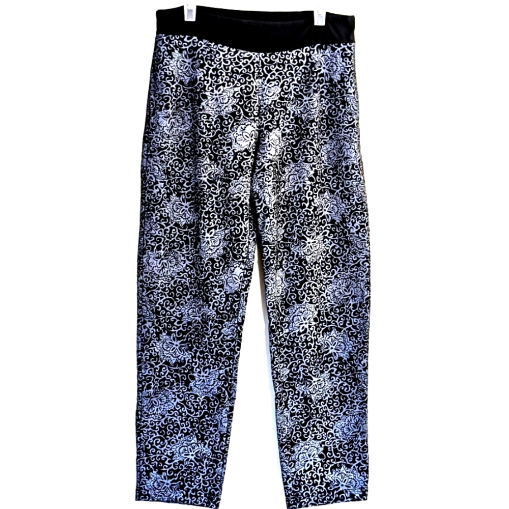 Fresh Produce Cotton Navy Printed Pants XL